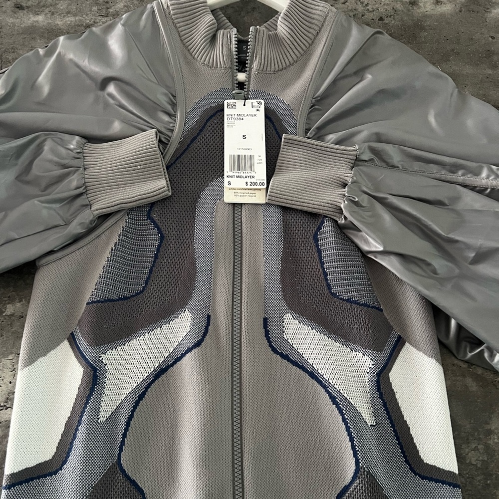 NEW Adidas Stella McCartney Midlayer Knit Zip Jacket Size: S